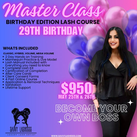 Birthday special🎊 group lash course!