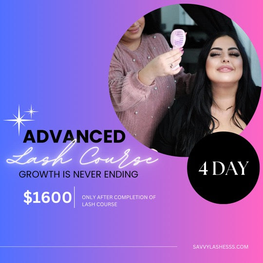 Only if you have taken my lash training course. 4 day lash training advanced class.If you are struggling and need some extra help. I want to offer extended training to make sure you don’t give up 💜 Advanced lash maps, mega volume, & complete 4 full sets.